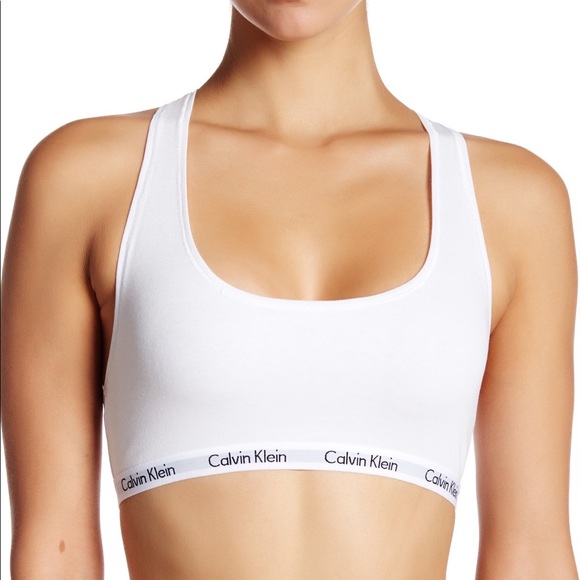 Calvin Klein White Sports Bra - Picture 2 of 3